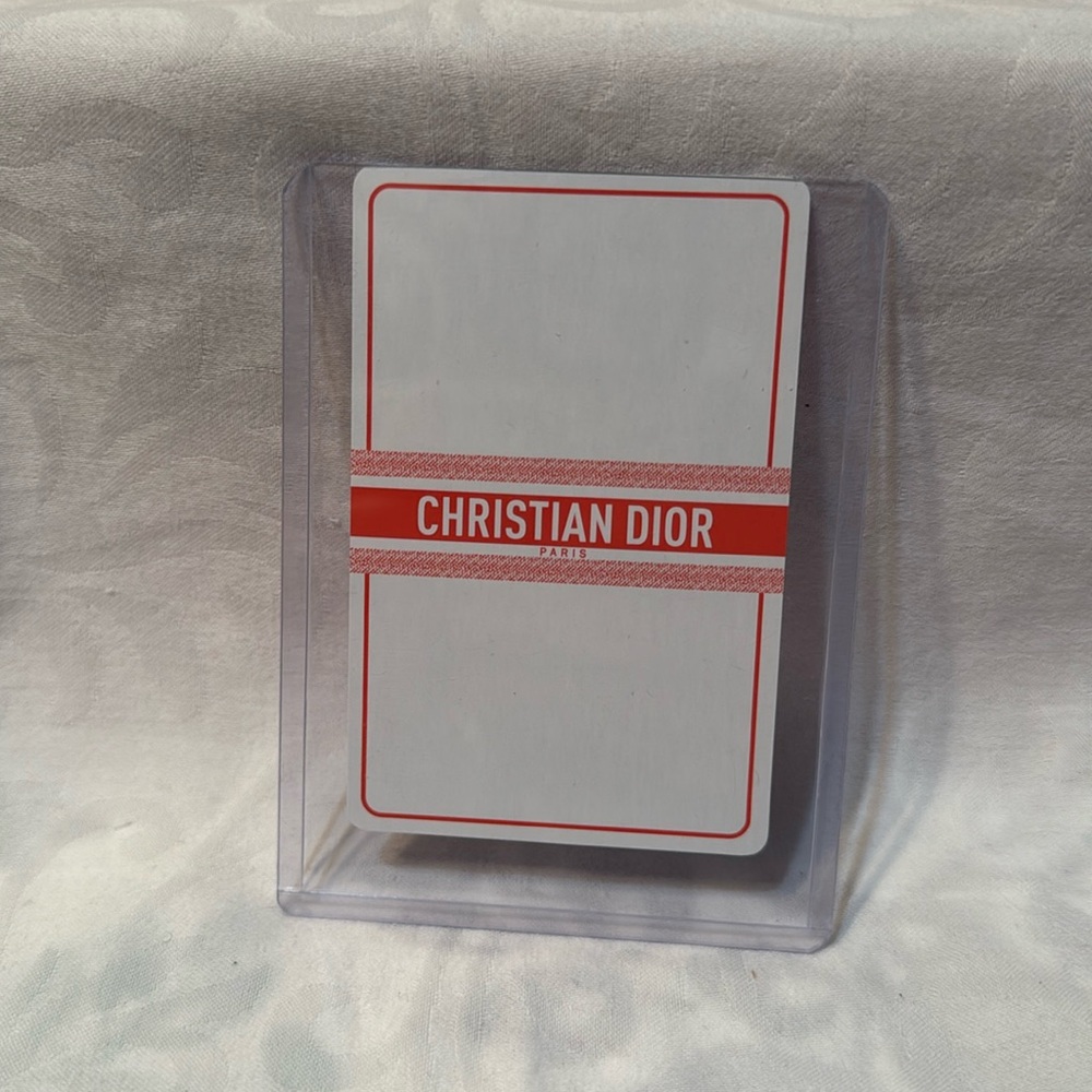 Christian Dior 8 spade ♠️ Red playing card
